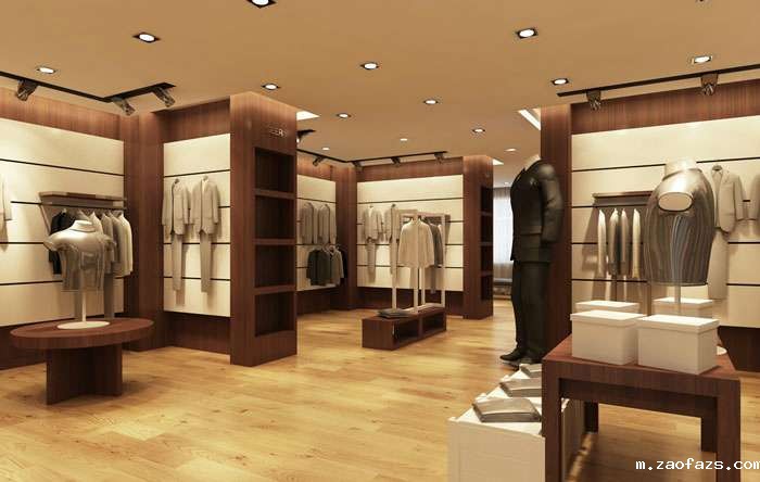 100平方男服装店装修设计案例