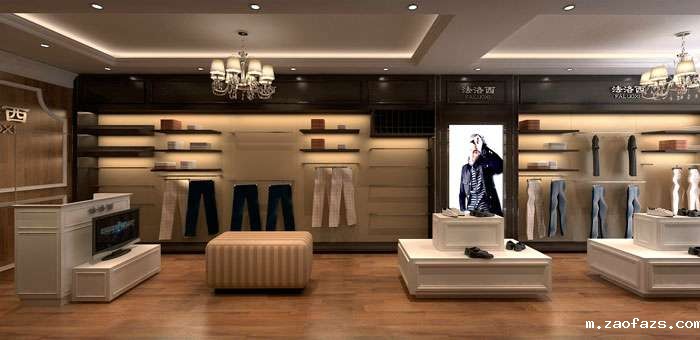 郑州男装专卖店装修设计效果图