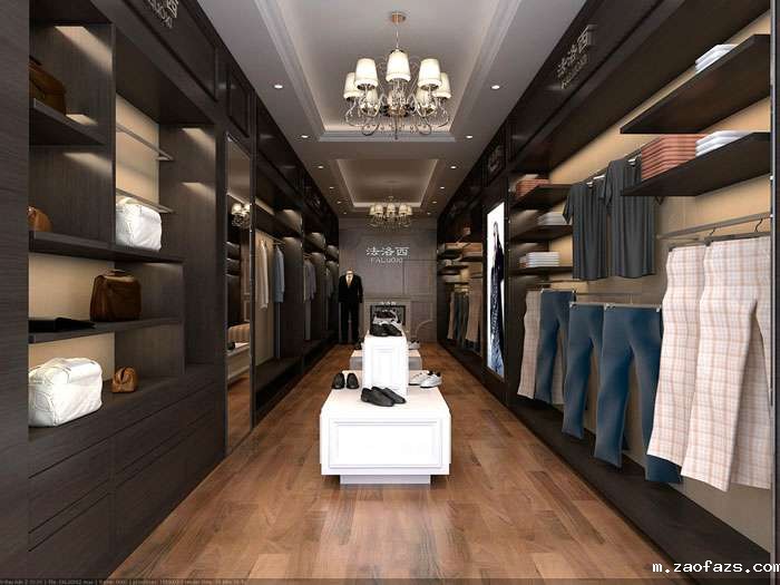 郑州男装专卖店装修设计效果图