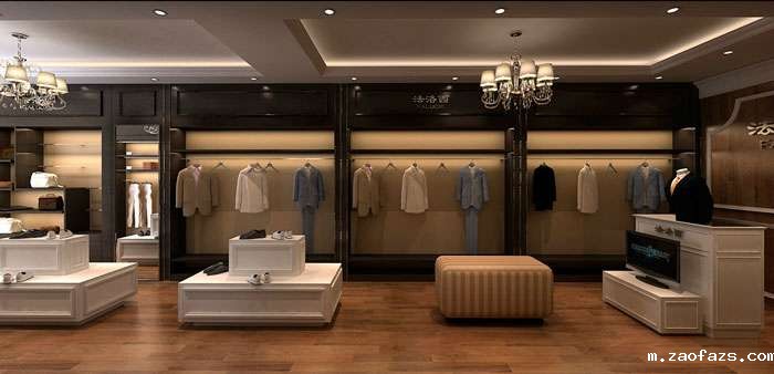 郑州男装专卖店装修设计效果图