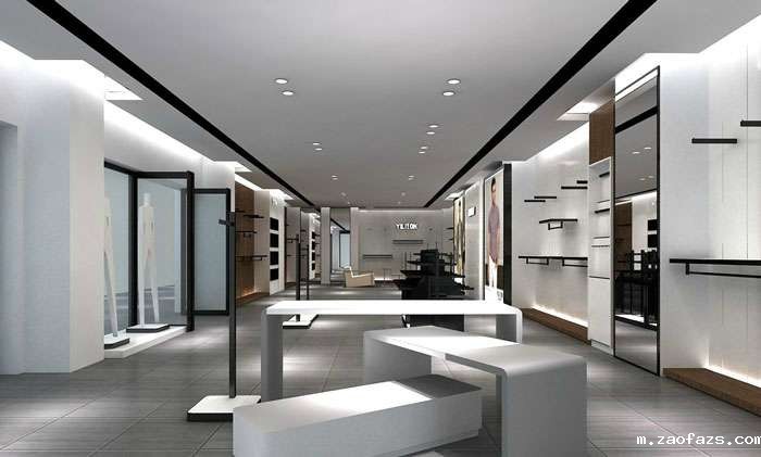 200平方男装专卖店装修设计案例