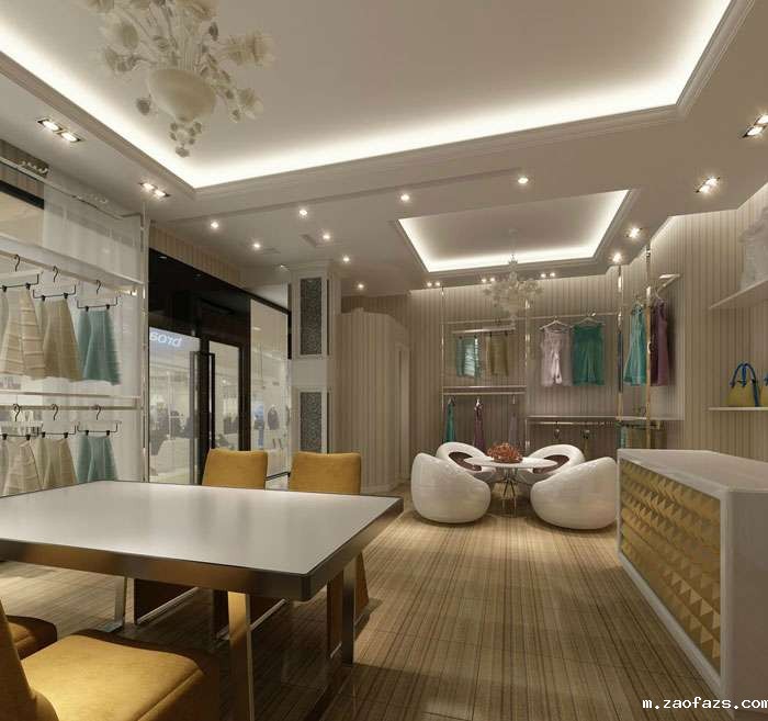 100平方女装专卖店装修设计案例