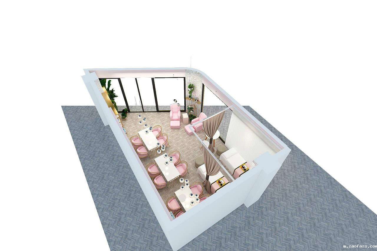 郑州美甲美睫店装修设计案例