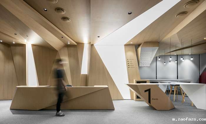 中式科技公司办公室装修效果图