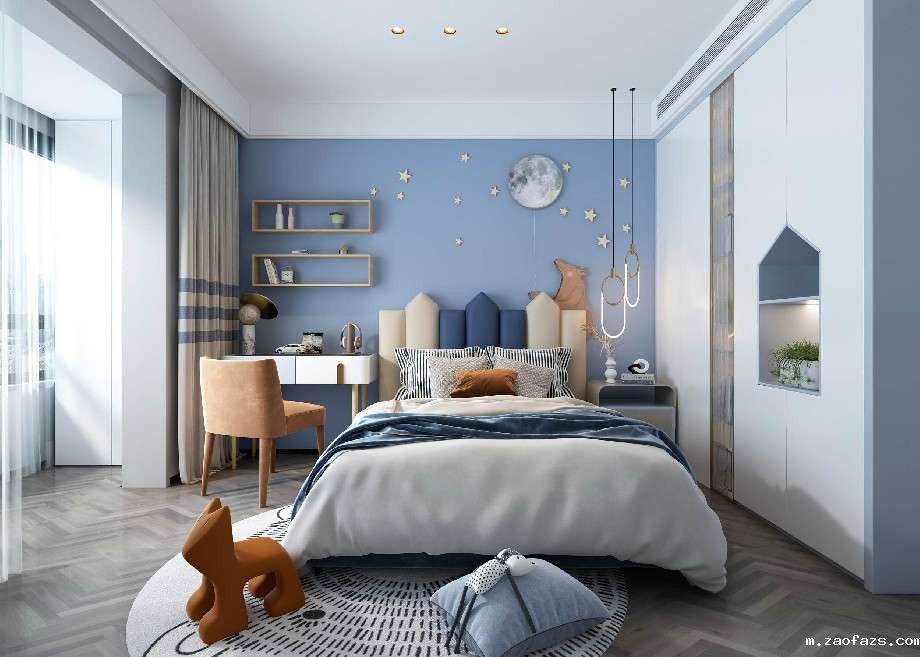 新中式风格220平米别墅装修效果图