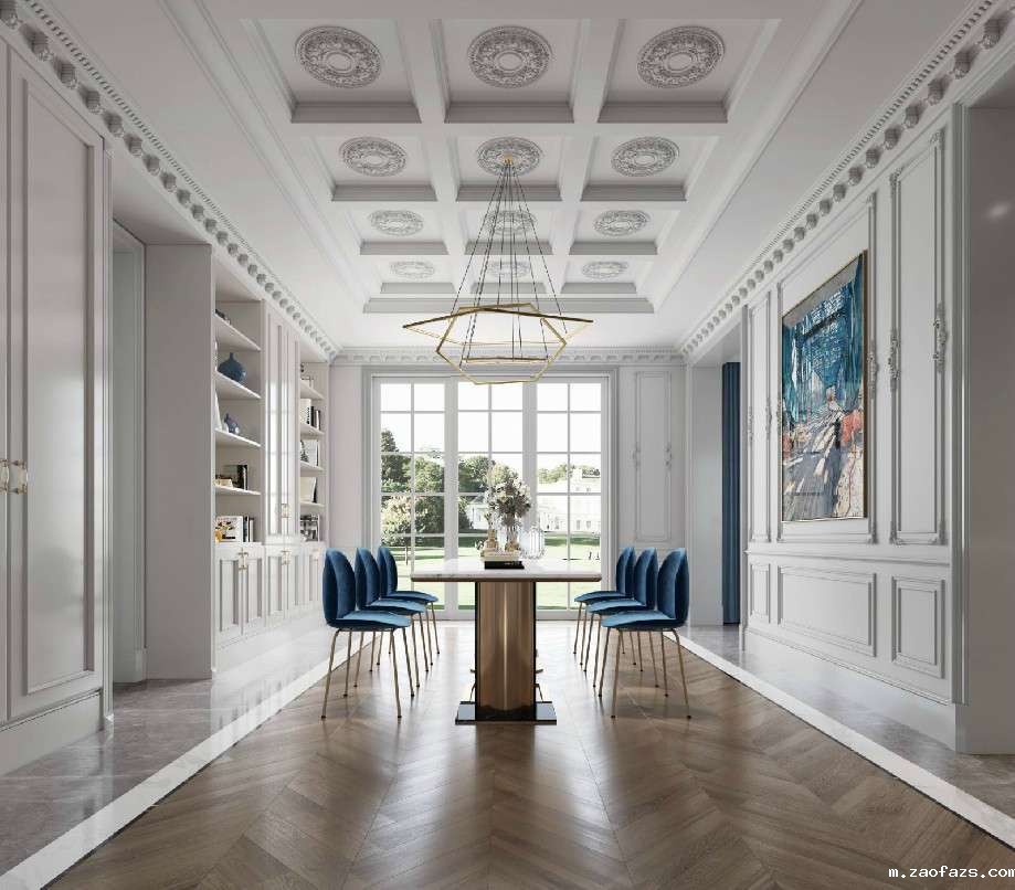 680平米法式郑州别墅装修设计效果图