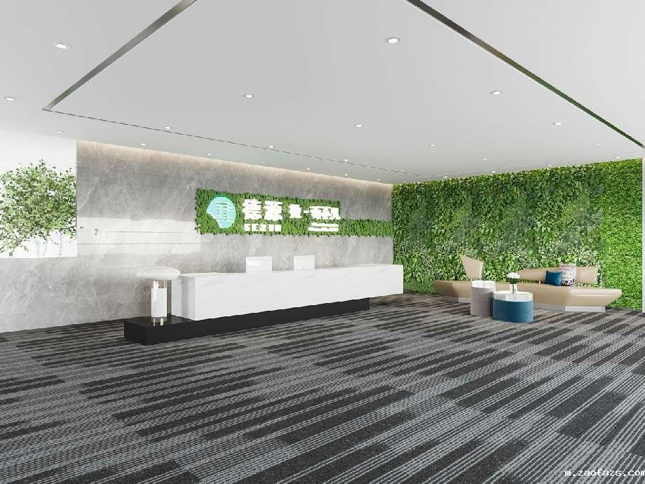 绿色办公室装修效果图