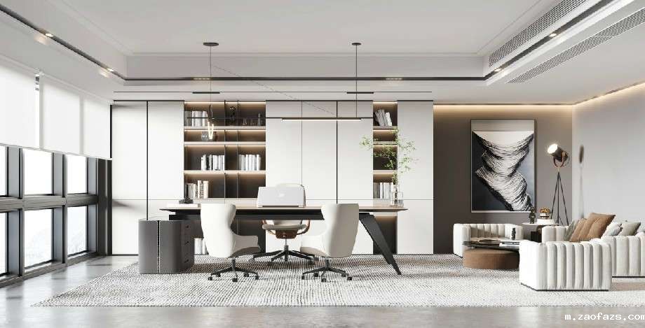 高端办公室装修效果图
