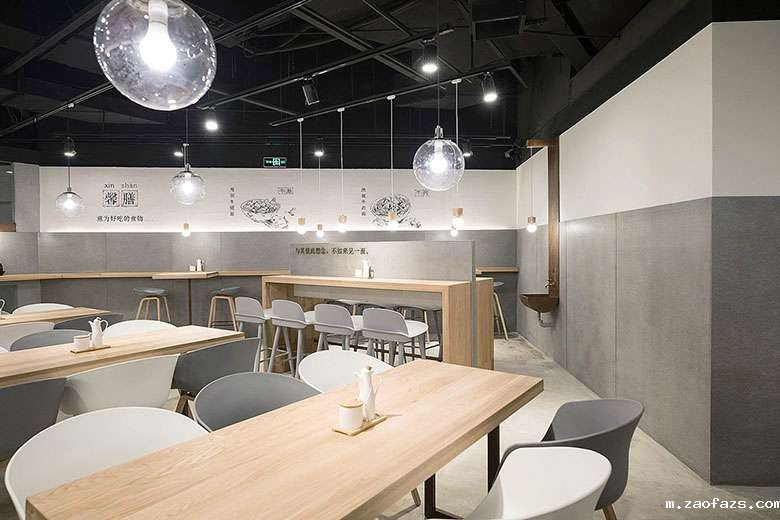 70平米面馆装修设计效果图