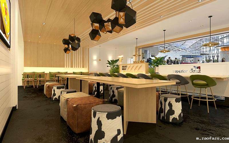 126平米牛肉面馆餐厅设计效果图