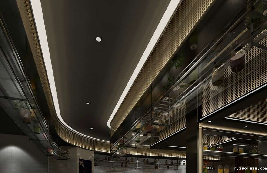 480平米法式自助餐厅装修设计效果图