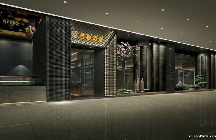 480平米法式自助餐厅装修设计效果图