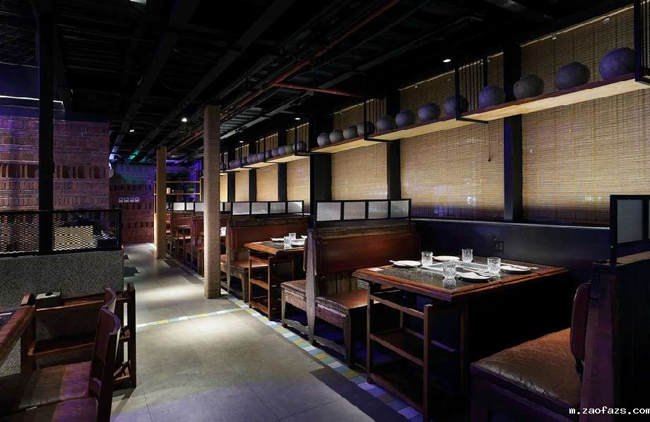 600平米老船说火锅装修设计效果图