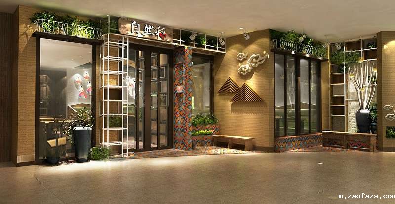 120平米过桥米线店装修效果图