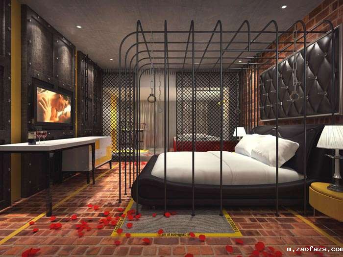 浪漫情侣酒店装修设计效果图