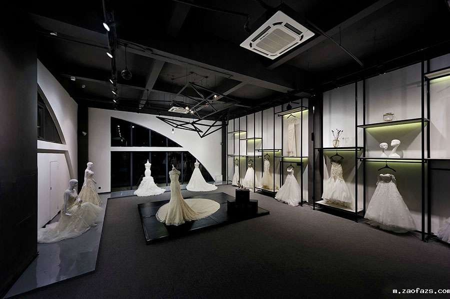 工业风婚纱摄影店装修设计效果图