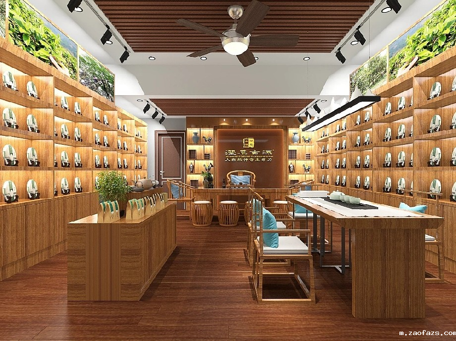 郑州茶叶店装修效果图