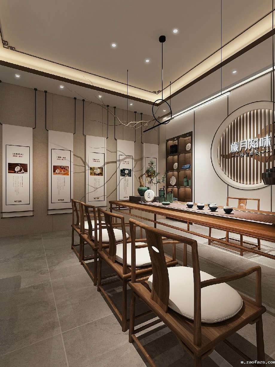 茶叶品牌形象店设计效果图