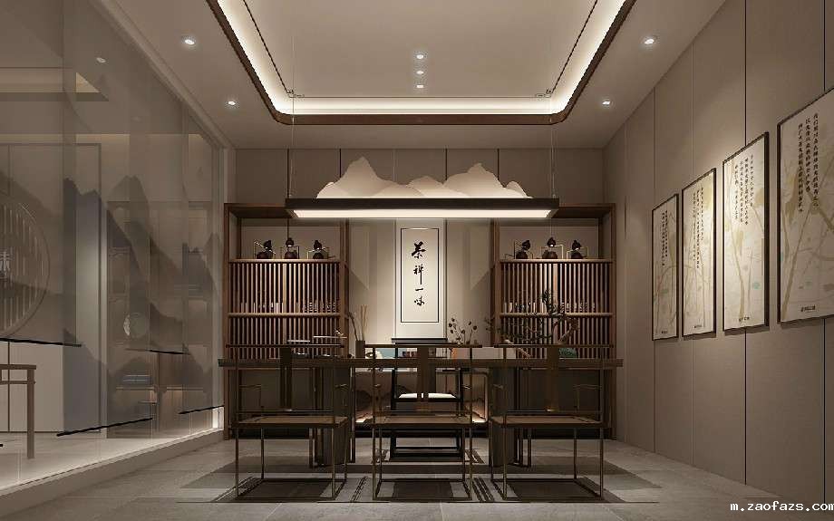茶叶品牌形象店设计效果图