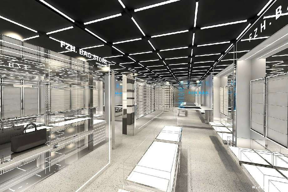 品牌女包专卖店装修设计效果图