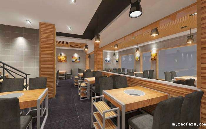 鱼火锅店装修设计效果图