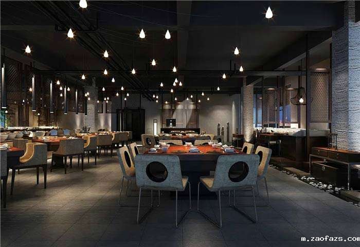 肥牛火锅店装修设计效果图