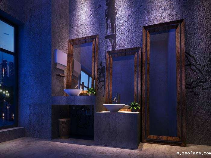 工业风烧烤店装修设计效果图