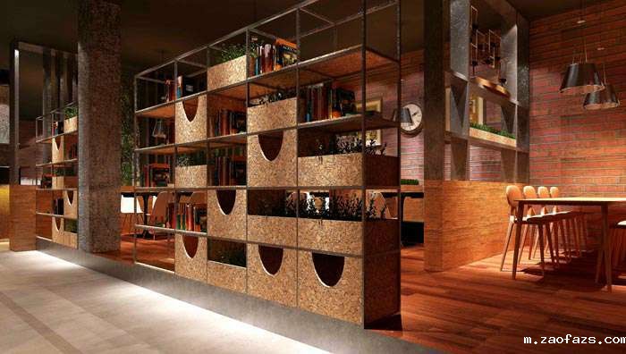 工业风咖啡厅装修设计效果图