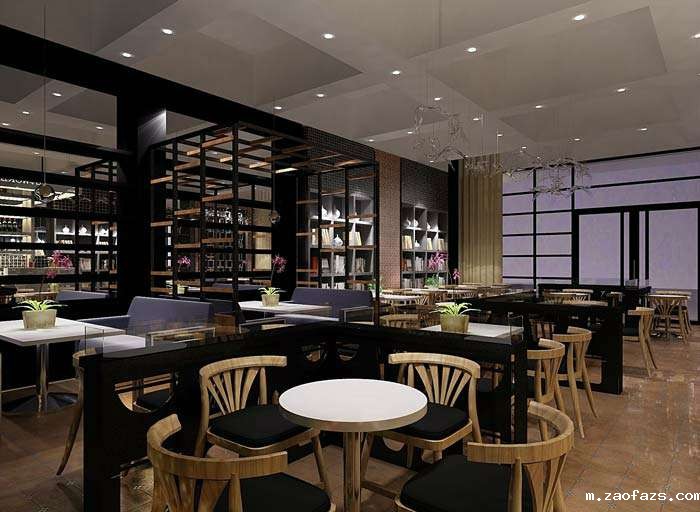书苑咖啡馆装修设计效果图
