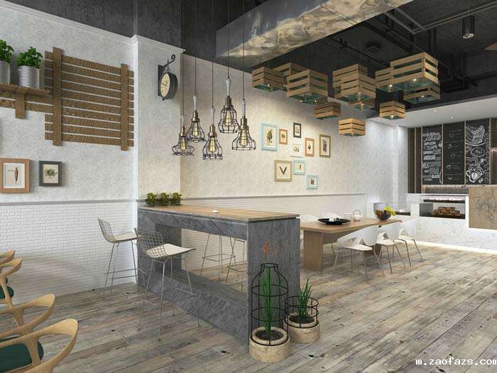 街角咖啡店装修设计效果图