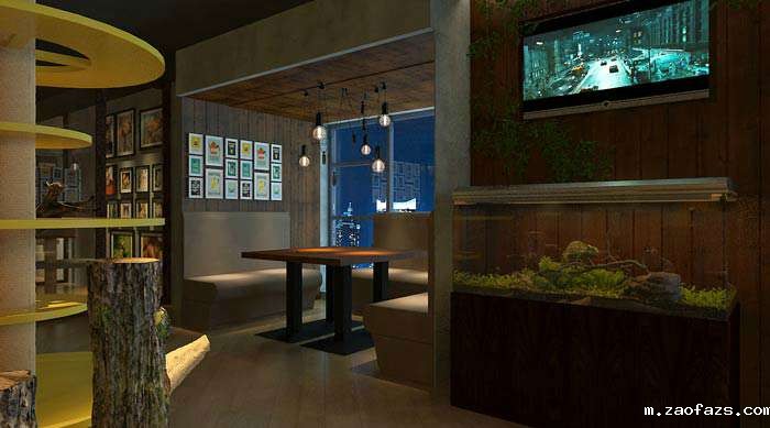 猫咪主题咖啡厅装修效果图