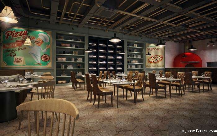 披萨店装修设计效果图