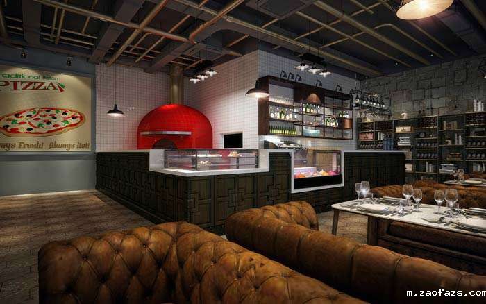 披萨店装修设计效果图