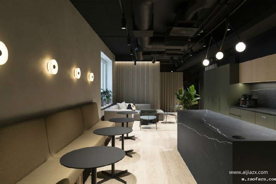 办公室无吊顶装修效果图