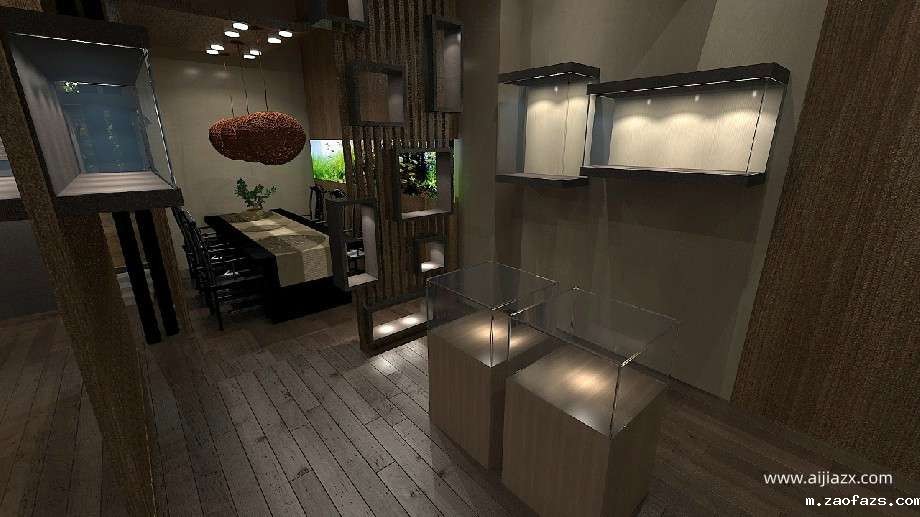 郑州玉器古玩店设计效果图