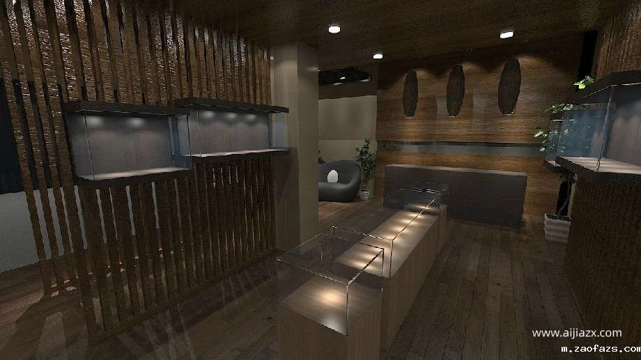 郑州玉器古玩店设计效果图