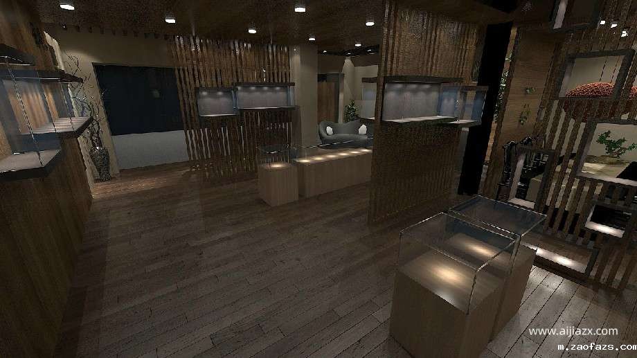 郑州玉器古玩店设计效果图