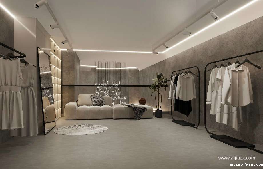 郑州商场女装专卖店设计效果图