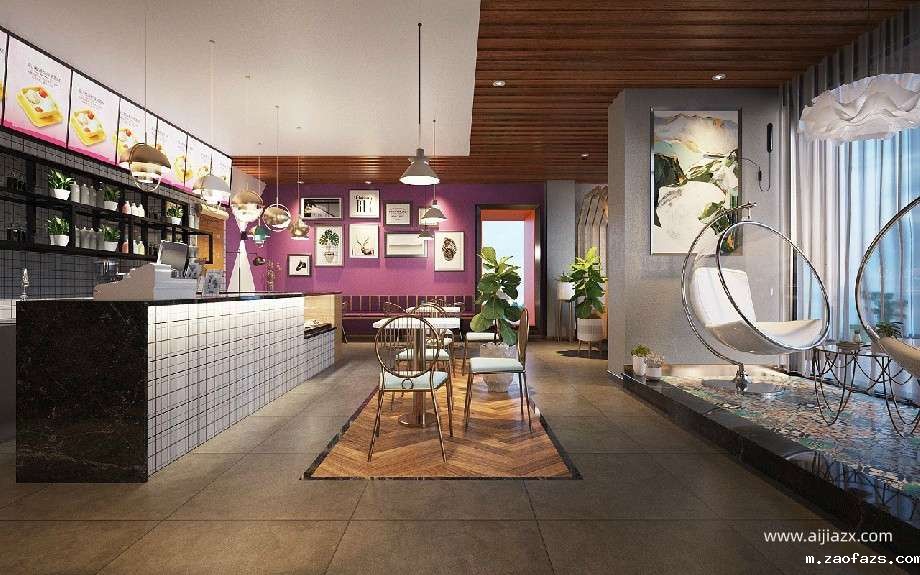 新郑冷饮店装修设计效果图