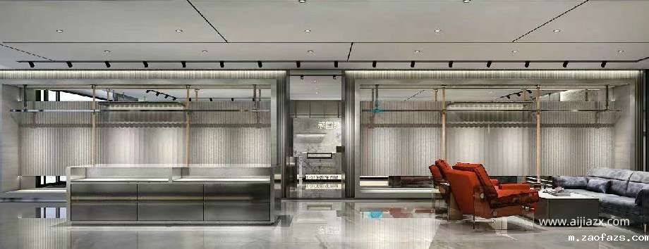 航空港区200平米服装店设计效果图