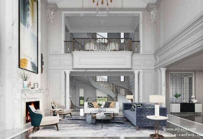 680平米法式郑州别墅装修设计效果图