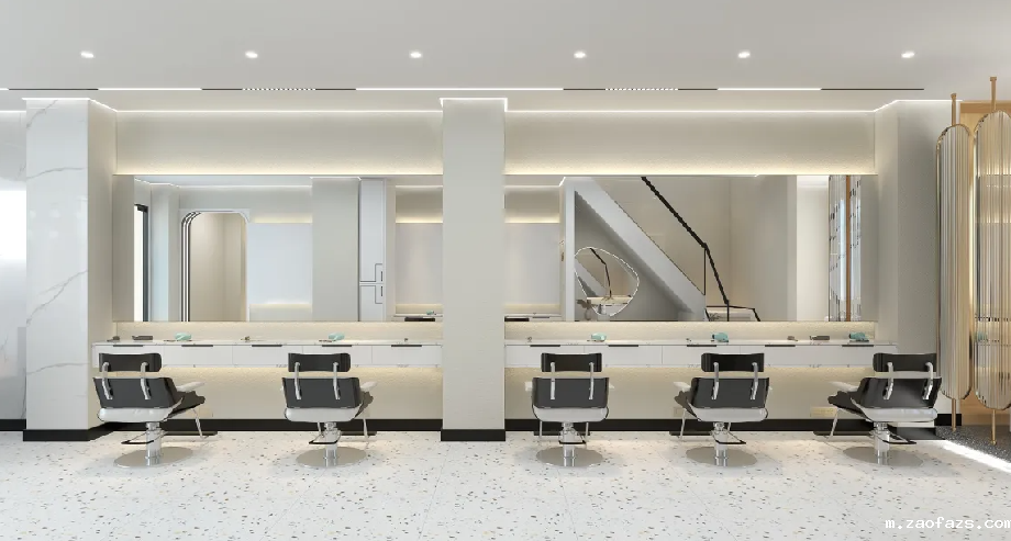 55平米理发店装修效果图