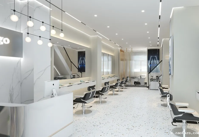 55平米理发店装修效果图