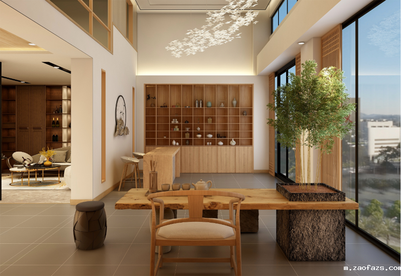 80平米茶馆翻新装修效果图