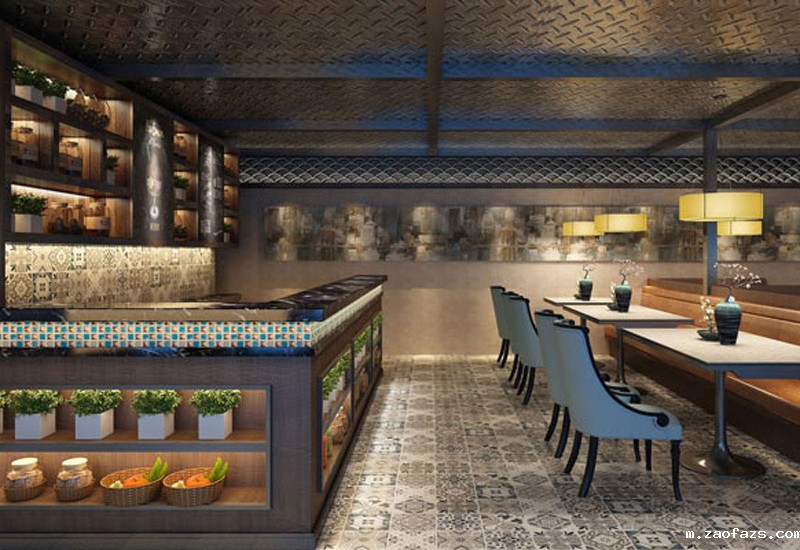 600平中餐厅装修设计效果图