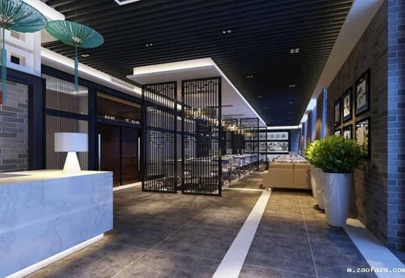 一家川菜系列中餐厅装修效果图