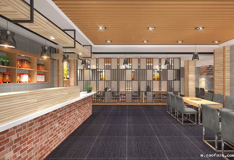 鱼火锅店装修设计效果图