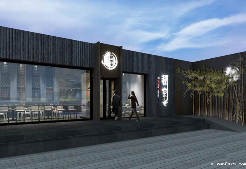 郑州美食小吃店装修设计效果图