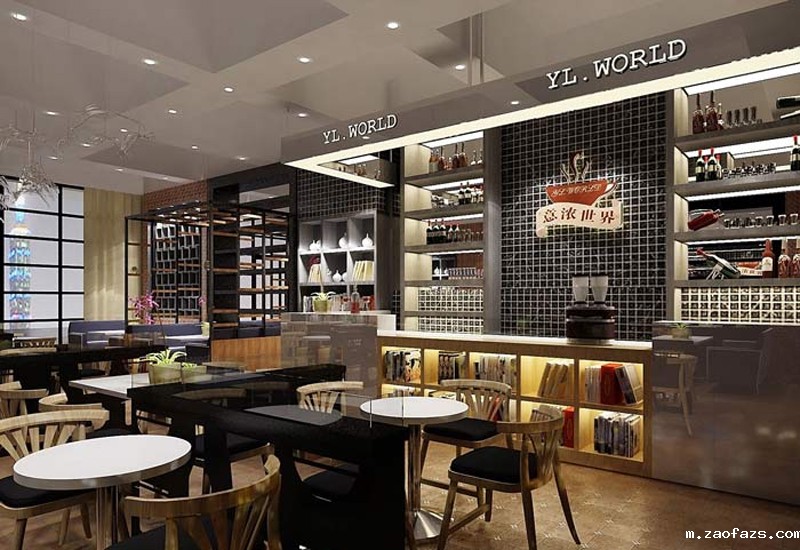 书苑咖啡馆装修设计效果图