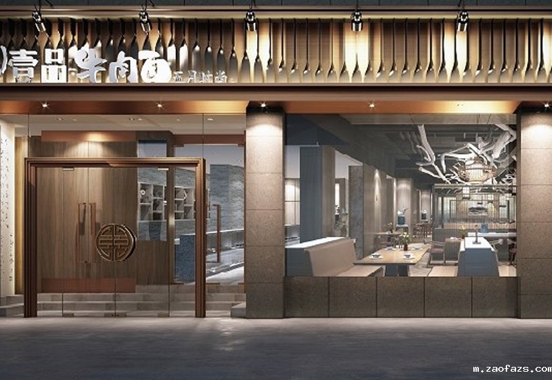 450平米牛肉拉面馆装修设计效果图